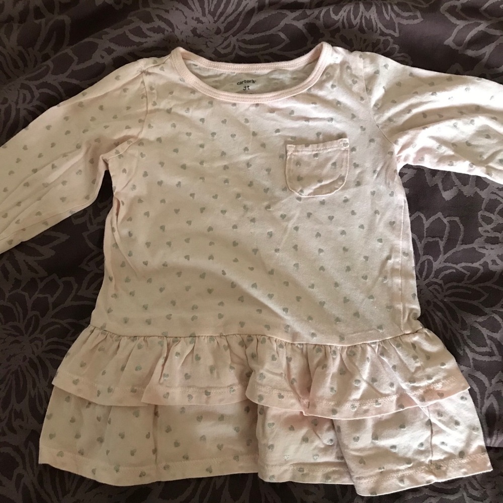 3T Light Pink Long Sleeve w Hearts